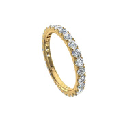 Alliance diamants ronds 1.20 carat or jaune Gabriela